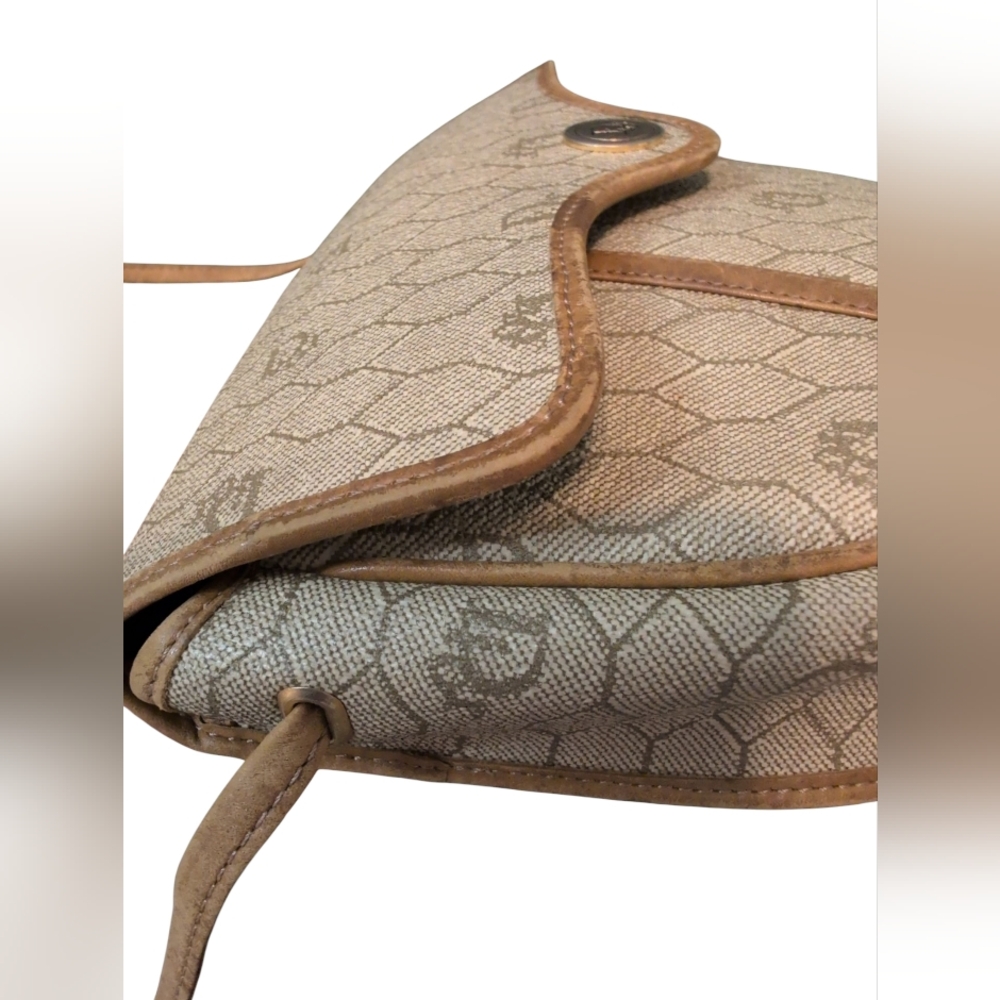 Christian Dior Beige Crossbody Bag Stylish Clean Long Strap Italy - Picture 5 of 14